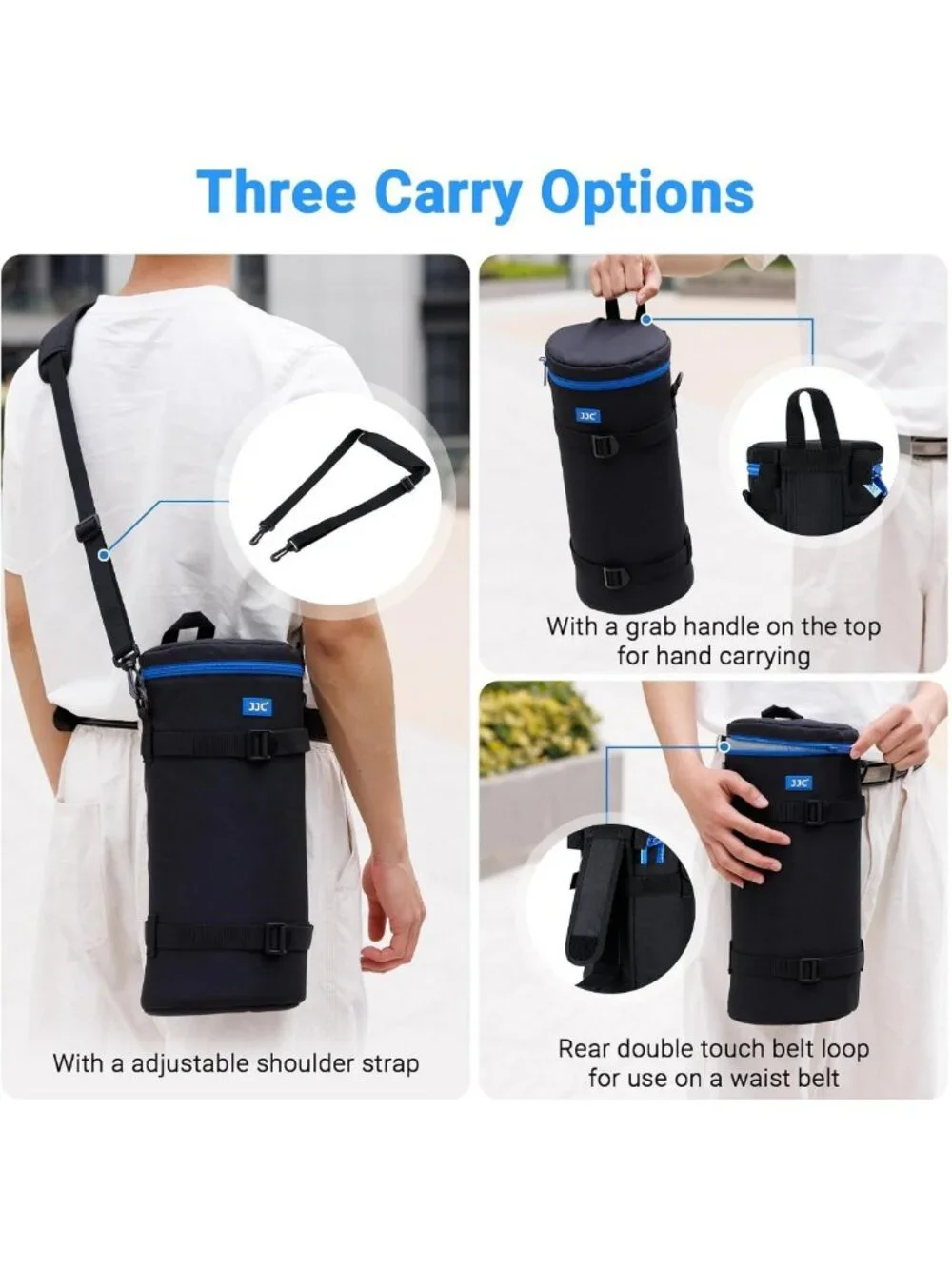 Extra Large Camera Lens Case Bag for 200-800mm Lenses - Durable & Protective